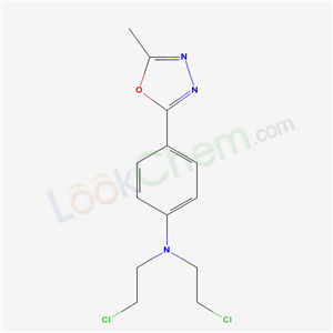 N,N-bis(2-chloroethyl)-4-(5-methyl-1,3,4-oxadiazol-2-yl)aniline cas  16956-49-3