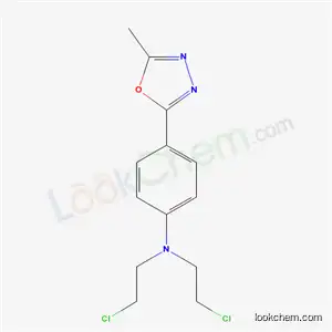 Molecular Structure of 16956-49-3 (N,N-bis(2-chloroethyl)-4-(5-methyl-1,3,4-oxadiazol-2-yl)aniline)