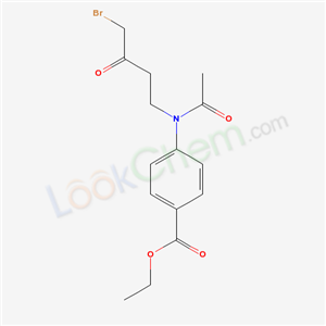 ethyl 4-[acetyl-(4-bromo-3-oxo-butyl)amino]benzoate cas  37660-62-1