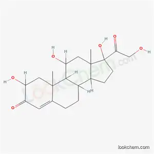 Molecular Structure of 520-84-3 (2,11,17,21-tetrahydroxypregn-4-ene-3,20-dione)