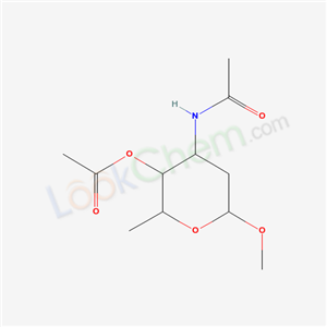 (4-acetamido-6-methoxy-2-methyl-oxan-3-yl) acetate cas  51869-35-3