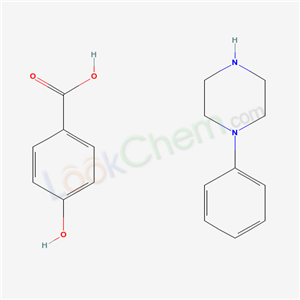 Benzoic acid, 4-hydroxy-, compd. with 1-phenylpiperazine (1:1)