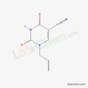 Molecular Structure of 25855-27-0 (1-ALLYL-2,4-DIOXO-1,2,3,4-TETRAHYDRO-5-PYRIMIDINECARBONITRILE)