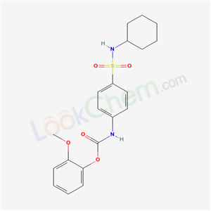 (2-methoxyphenyl) N-[4-(cyclohexylsulfamoyl)phenyl]carbamate cas  35819-80-8