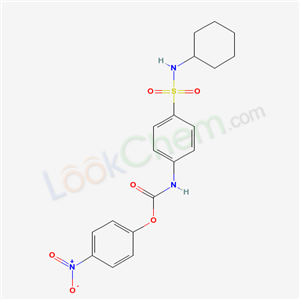 (4-nitrophenyl) N-[4-(cyclohexylsulfamoyl)phenyl]carbamate cas  35819-81-9
