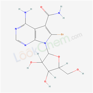 5-amino-8-bromo-9-[3,4-dihydroxy-5-(hydroxymethyl)oxolan-2-yl]-2,4,9-triazabicyclo[4.3.0]nona-1,3,5,7-tetraene-7-carboxamide cas  20201-56-3