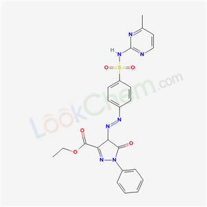 ethyl 4-[4-[(4-methylpyrimidin-2-yl)sulfamoyl]phenyl]diazenyl-5-oxo-1-phenyl-4H-pyrazole-3-carboxylate