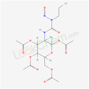 [(3R,4R,5S,6R)-2,5-diacetyloxy-6-(acetyloxymethyl)-3-[[2-chloroethyl(nitroso)carbamoyl]amino]oxan-4-yl] acetate