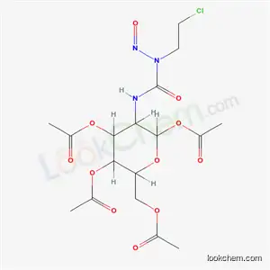 Molecular Structure of 33073-62-0 (1,3,4,6-tetra-O-acetyl-2-{[(2-chloroethyl)(nitroso)carbamoyl]amino}-2-deoxy-D-glucopyranose)