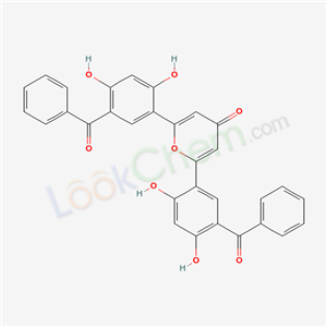 2,6-bis(5-benzoyl-2,4-dihydroxy-phenyl)pyran-4-one cas  54139-27-4
