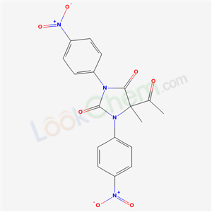 5-acetyl-5-methyl-1,3-bis(4-nitrophenyl)imidazolidine-2,4-dione cas  21631-65-2