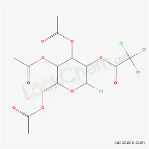 Molecular Structure of 18977-20-3 (3,4,6-tri-O-acetyl-2-O-(trichloroacetyl)hexopyranosyl chloride)