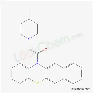Molecular Structure of 18587-30-9 (1-(12H-benzo[b]phenothiazin-12-yl)-2-(4-methylpiperidin-1-yl)ethanone)