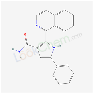 2-isoquinolin-1-yl-5-phenyl-1H-pyrrole-3-carboxamide cas  13226-12-5