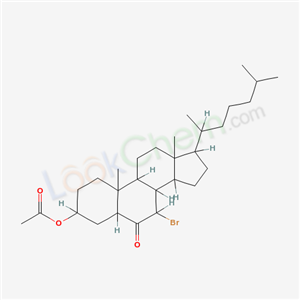 [7-bromo-10,13-dimethyl-17-(6-methylheptan-2-yl)-6-oxo-1,2,3,4,5,7,8,9,11,12,14,15,16,17-tetradecahydrocyclopenta[a]phenanthren-3-yl] acetate cas  67708-41-2