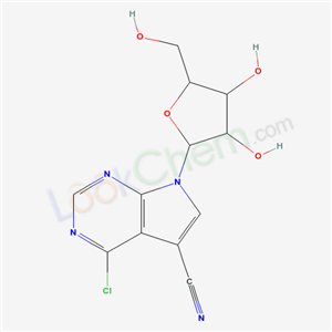 5-chloro-9-[3,4-dihydroxy-5-(hydroxymethyl)oxolan-2-yl]-2,4,9-triazabicyclo[4.3.0]nona-2,4,7,10-tetraene-7-carbonitrile cas  52443-16-0