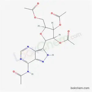 [(2R,3R,4S,5S)-5-(7-acetamido-2H-pyrazolo[4,3-d]pyrimidin-3-yl)-3,4-diacetyloxyoxolan-2-yl]methyl acetate