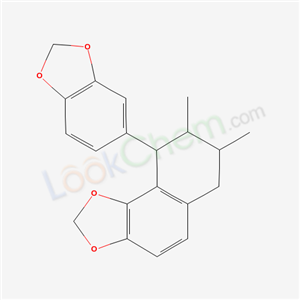 Naphtho[1,2-d]-1,3-dioxole, 6,7,8,9-tetrahydro-7.alpha., 8.beta.-dimethyl-9.alpha.-[3,4- (methylenedioxy)phenyl]- cas  3738-01-0