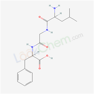 2-[[2-[(2-amino-4-methyl-pentanoyl)amino]acetyl]amino]-3-phenyl-propanoic acid cas  4294-25-1