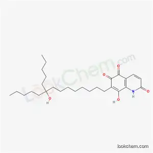 Molecular Structure of 18413-39-3 (8-hydroxy-7-(9-hydroxy-9-pentyltetradecyl)quinoline-2,5,6(1H)-trione)