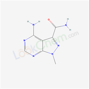 5-amino-9-methyl-2,4,8,9-tetrazabicyclo[4.3.0]nona-1,3,5,7-tetraene-7-carboxamide cas  54814-48-1