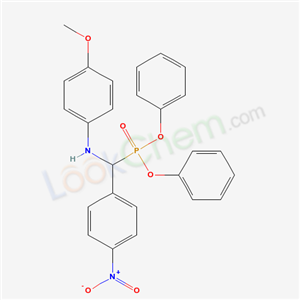 N-[diphenoxyphosphoryl-(4-nitrophenyl)methyl]-4-methoxy-aniline cas  19348-92-6