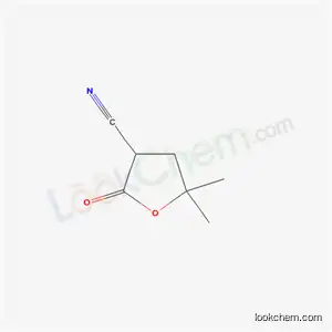 Molecular Structure of 59909-84-1 (5,5-dimethyl-2-oxotetrahydrofuran-3-carbonitrile)