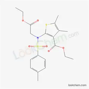 Ethyl 2-((2-ethoxy-2-oxoethyl)((4-methylphenyl)sulfonyl)amino)-4,5-dimethyl-3-thiophenecarboxylate
