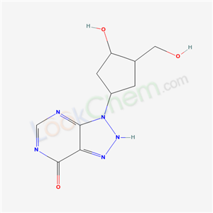 9-[3-hydroxy-4-(hydroxymethyl)cyclopentyl]-2,4,7,8,9-pentazabicyclo[4.3.0]nona-1,3,6-trien-5-one cas  50767-24-3