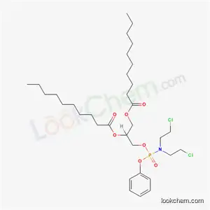 Molecular Structure of 35717-45-4 (3-({[bis(2-chloroethyl)amino](phenoxy)phosphoryl}oxy)-2-(decanoyloxy)propyl decanoate)