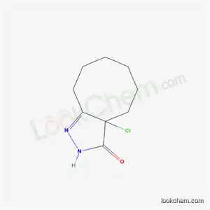 Molecular Structure of 19462-65-8 (3a-chloro-2,3a,4,5,6,7,8,9-octahydro-3H-cycloocta[c]pyrazol-3-one)
