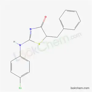 Molecular Structure of 5324-74-3 (5-benzyl-2-[(4-chlorophenyl)amino]-1,3-thiazol-4(5H)-one)