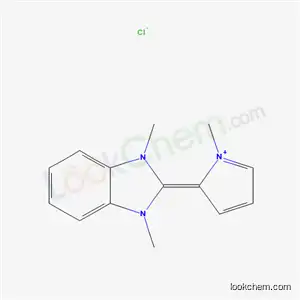 Molecular Structure of 5743-75-9 (2-(1,3-dimethyl-1,3-dihydro-2H-benzimidazol-2-ylidene)-1-methyl-2H-pyrrolium chloride)