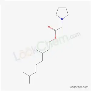 Molecular Structure of 5995-61-9 (3,7-dimethyloctyl pyrrolidin-1-ylacetate)