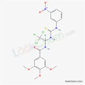 Molecular Structure of 6132-35-0 (3,4,5-trimethoxy-N-(2,2,2-trichloro-1-{[(3-nitrophenyl)carbamothioyl]amino}ethyl)benzamide)