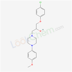 1-Piperazineethanol, .alpha.-[ (4-chlorophenoxy)methyl]-4-(4-methoxyphenyl)- cas  66307-62-8