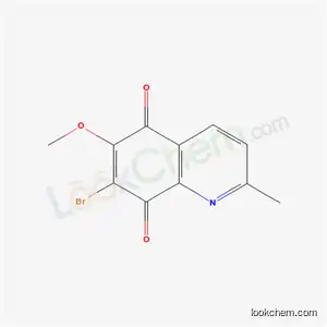 Molecular Structure of 61895-37-2 (7-bromo-6-methoxy-2-methylquinoline-5,8-dione)