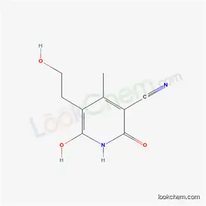 Molecular Structure of 35391-74-3 (6-hydroxy-5-(2-hydroxyethyl)-4-methyl-2-oxo-1,2-dihydropyridine-3-carbonitrile)