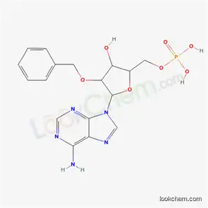 Molecular Structure of 32476-45-2 (9-(2-O-benzyl-5-O-phosphonopentofuranosyl)-9H-purin-6-amine)