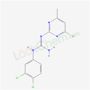 2-(4-chloro-6-methyl-pyrimidin-2-yl)-1-(3,4-dichlorophenyl)guanidine cas  51387-79-2