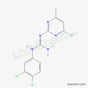 Molecular Structure of 51387-79-2 (2-(4-chloro-6-methylpyrimidin-2-yl)-1-(3,4-dichlorophenyl)guanidine)