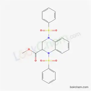 Molecular Structure of 3753-91-1 (methyl 1,4-bis(phenylsulfonyl)-1,2,3,4-tetrahydroquinoxaline-2-carboxylate)