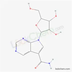 Molecular Structure of 57071-77-9 (7-pentofuranosyl-7H-pyrrolo[2,3-d]pyrimidine-5-carboxamide)