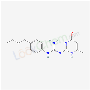 1-(4-butylphenyl)-2-(4-methyl-6-oxo-3H-pyrimidin-2-yl)guanidine cas  51388-19-3