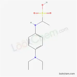 1-{[4-(Diethylamino)phenyl]amino}ethanesulfonic acid