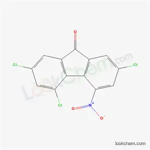 Molecular Structure of 37558-73-9 (2,4,7-trichloro-5-nitro-9H-fluoren-9-one)
