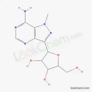 Molecular Structure of 51222-28-7 (1-(7-amino-1-methyl-1H-pyrazolo[4,3-d]pyrimidin-3-yl)-1,4-anhydropentitol)