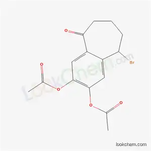 Molecular Structure of 18238-42-1 (5-bromo-9-oxo-6,7,8,9-tetrahydro-5H-benzo[7]annulene-2,3-diyl diacetate)