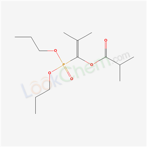 (1-dipropoxyphosphoryl-2-methyl-prop-1-enyl) 2-methylpropanoate cas  37521-20-3