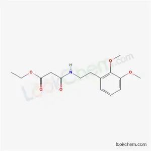 Molecular Structure of 4041-72-9 (ethyl 3-{[2-(2,3-dimethoxyphenyl)ethyl]amino}-3-oxopropanoate)